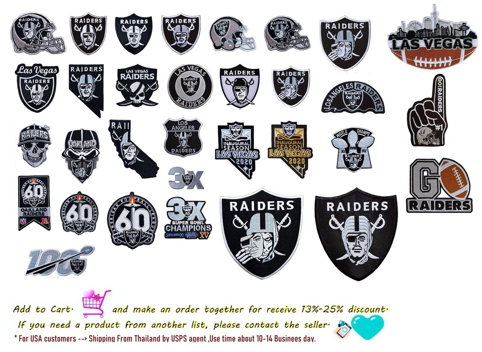 Oakland Raiders NFL Football Patches Embroidery iron,sew Oakland Raiders NFL Football Patches Embroidery iron,sew