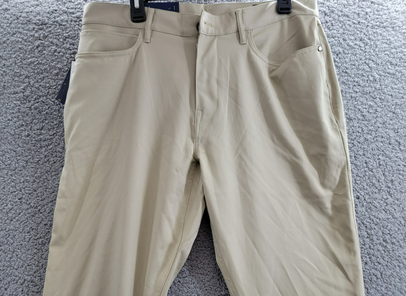 Polo Ralph Lauren Slim-Fit Performance Chino Pants Men's 34/30 Khaki Button Zip - Picture 3 of 18