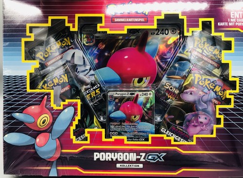 Pokemon Kollektion PORYGON Z GXPromoBoosterPin Box, DEUTSCH,NEU OVP