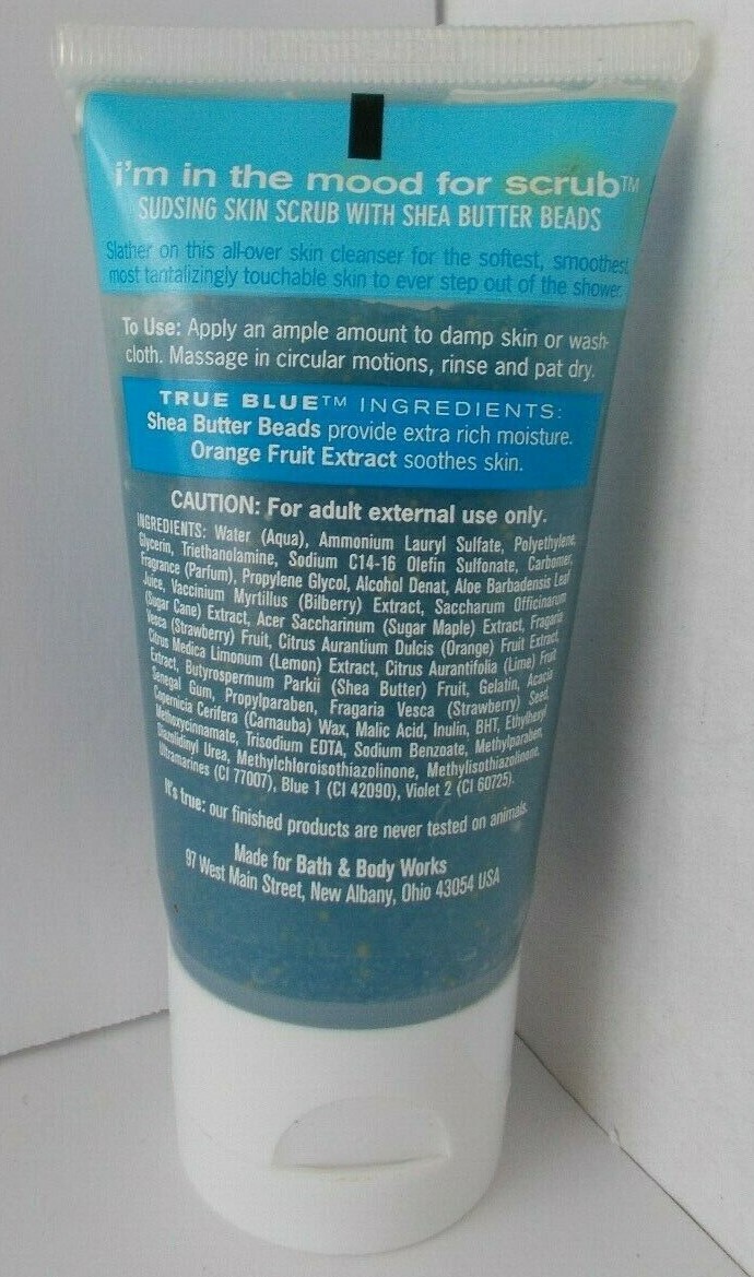 Bath & Body Works True Blue Spa I'm In The Mood For Scrub Shea Butter  2.5 Oz