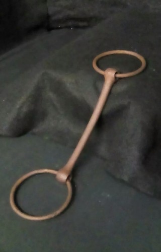 Antique Vintage Primitive Barn Western Horse Bite