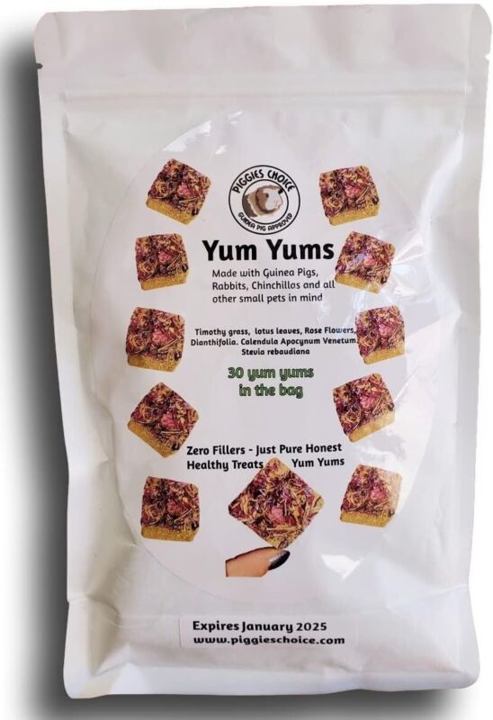 Yum Yums Treat Blocks All Natural No Fillers For Guinea Pigs Rabbits Chinchillas