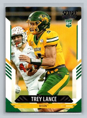 2021 Score Rookie RC #303 Trey Lance North Dakota State Bison Football Card