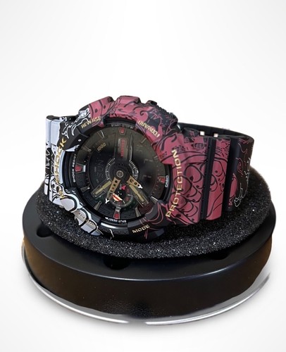 Pre-owned G-shock Authentic Casio One Piece X  Ga-110jop-1a4jr Limited W/ Box Luffy Anime