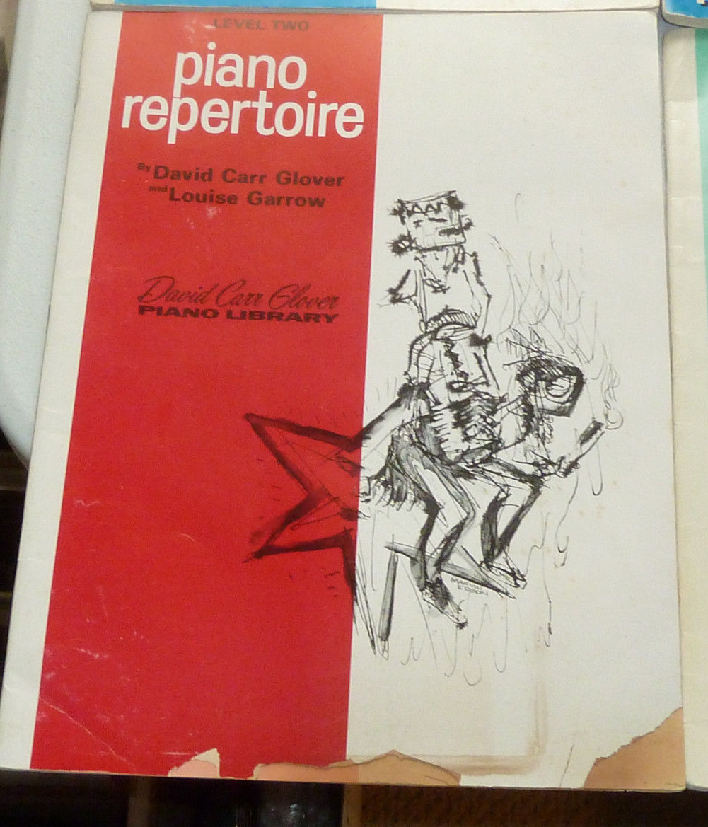 3 1960s/80s piano student method repertoire level 1 2 David C Glover Sheet Music