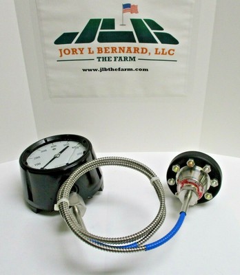 ASHCROFT 4.5'' 0-800 PRESSURE GAUGE W/ TYPE 101, 316SS, SILICONE FILLED DIAPHRAGM