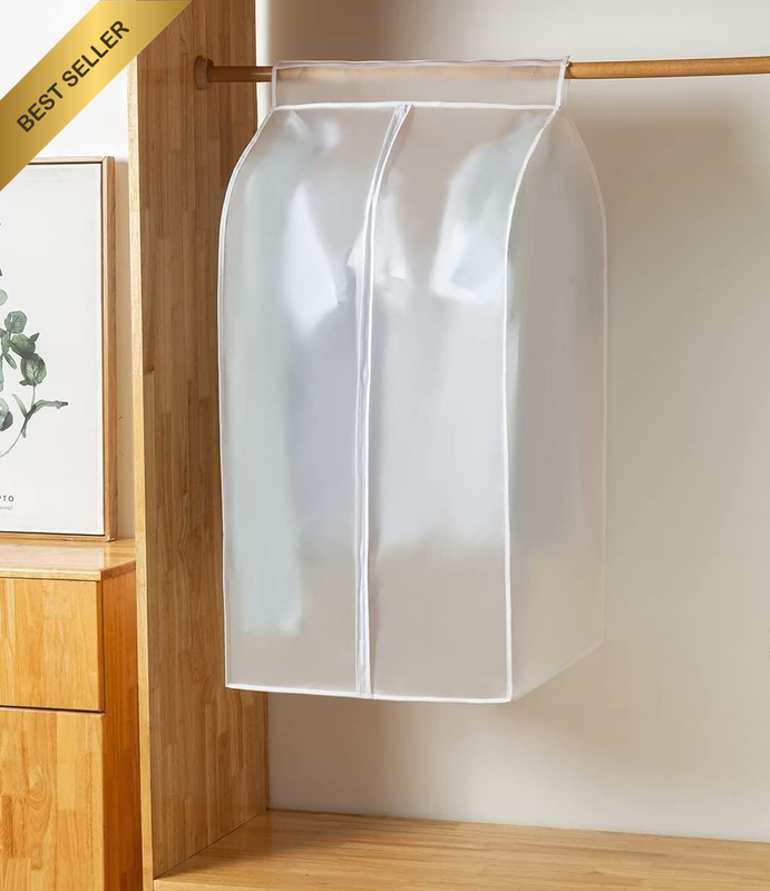 Extra Large Transparent Hanging Garment Bags 3D Zipper Clothes Dust Cover Wardro