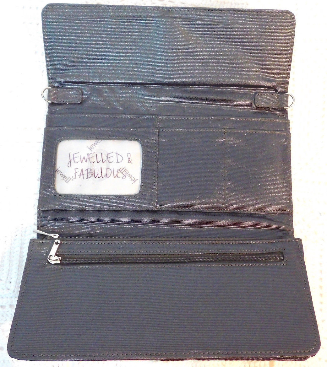 THIRTY ONE JEWELL Scene Stealer Wallet / Clutch Platinum Runway RARE Good Cond.