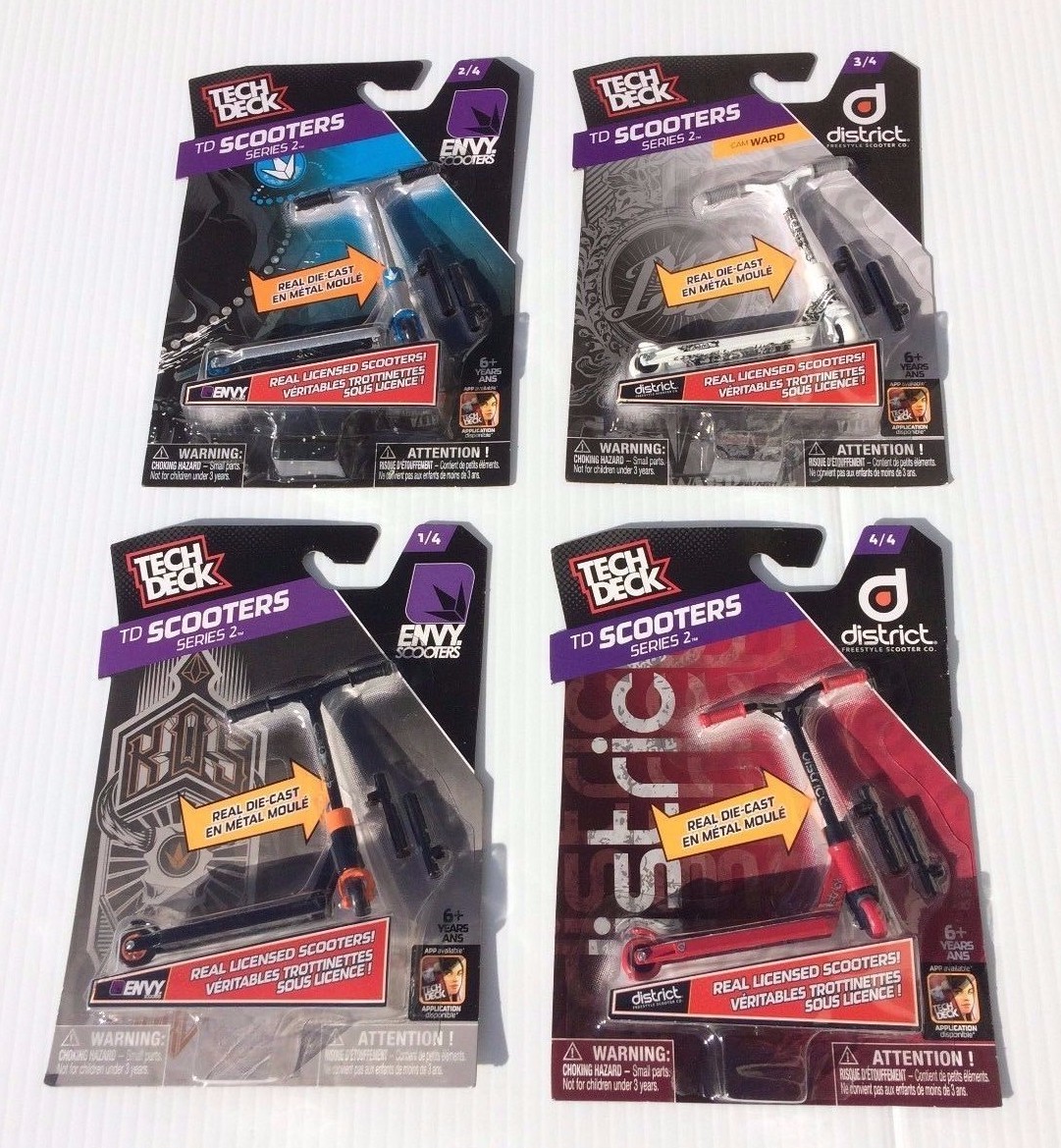 Series 2 District Envy Super Rare Set Of 4 Mint Usa Ship