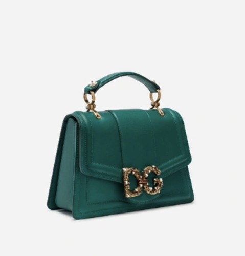 【関税＆送料込み】Dolce & Gabbana Amado Crossbody Dg amore leather crossbody bag Dolce & Gabbana Brown in
