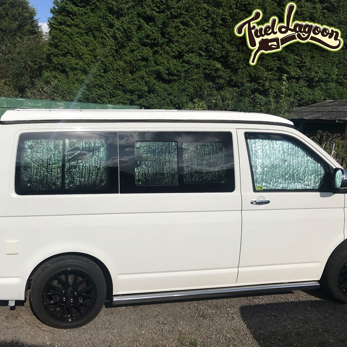 Vw T5 Thermal Screens Silver Insulated Camper Van Black Blinds