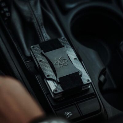 ROSSM RFID Wallet for Men - Rigid Slim Minimalist Card Holder - 3k Carbon Fiber