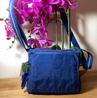 Kipling ELVINA Medium Organiser Pocket Crossbody Bag in Admiral