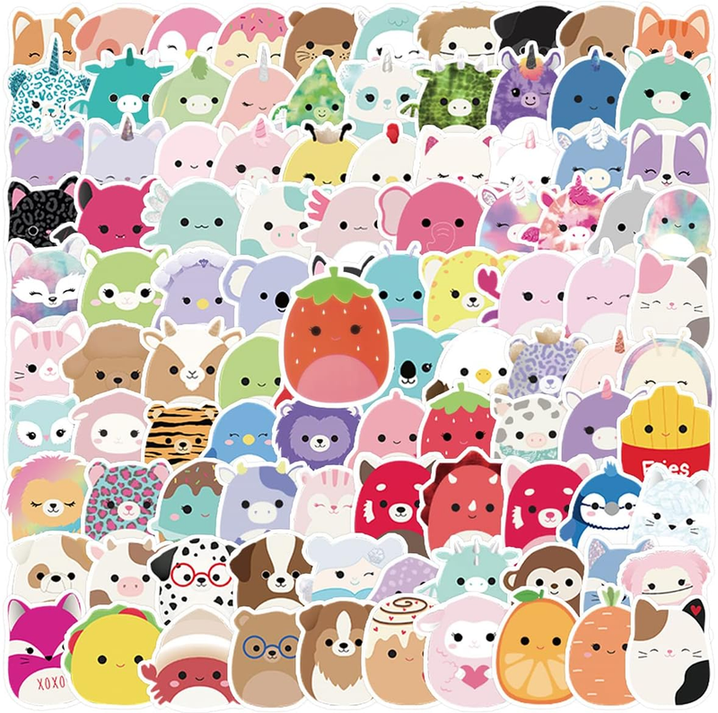 Cute Cartoon Stickers for Kids, 100Pcs Cute Stickers for Water Bottles - Cute St