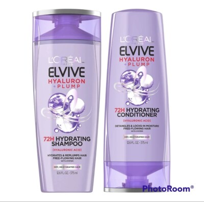 Local Pickup Only / Elvive Hyaluron + Plump 72H Hydrating Shampoo & Cond 12.6 oz