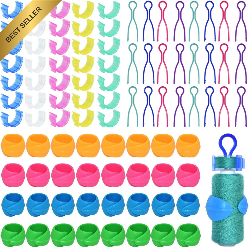 142Pcs Bobbin Thread Buddies Set Sewing Thread Spool Organizer Including 70Pcs B