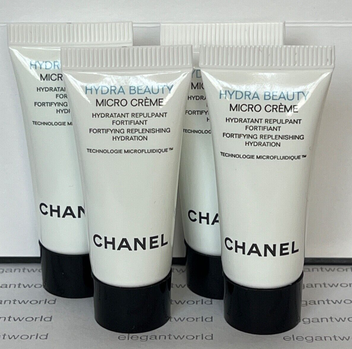 4 x CHANEL Hydra Beauty MICRO CREME Travel Size 5ml/0.17oz each NEW AUTHENTIC