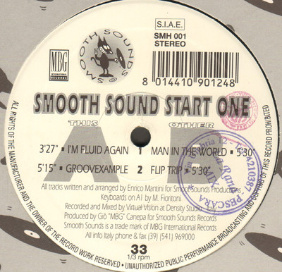 ENRICO MANTINI - Smooth Sound Start One EP - 1992 - SMH 001 Ita