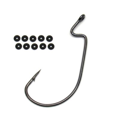 Harmony Fishing Company Razor Series EWG Offset Worm Hooks (10 Pack)