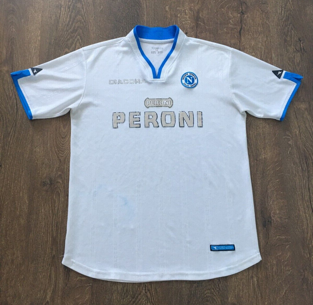 SSC Napoli 2001 2002 Away Football Shirt Soccer Jersey Diadora