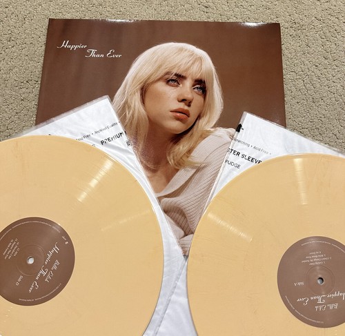 Urban Outfitters Media, Billie Eilish Vinyl Record, Color: Gold/Yellow