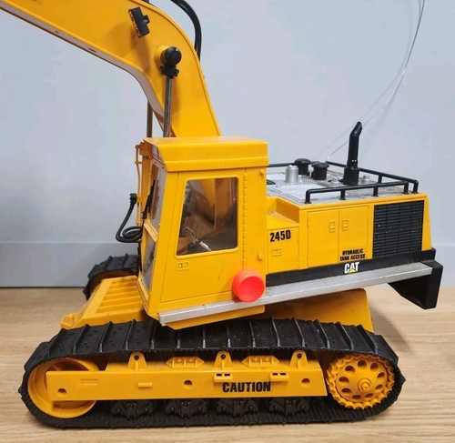 Vintage New Bright 1988  Caterpillar (Cat) Excavator 245D  - UNTESTED FOR PARTS!