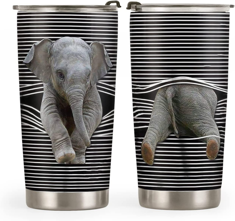20Oz Elephant Gifts for Women, Men, Birthday Gifts for Her, Him, Coffee Thermos,
