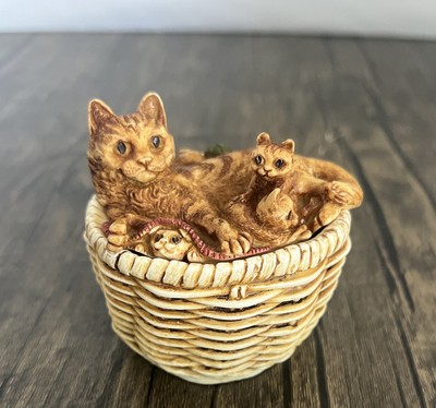 Harmony Kingdom Figurine Cats Cradle Cat Kittens 1997 Numbered 895/1000