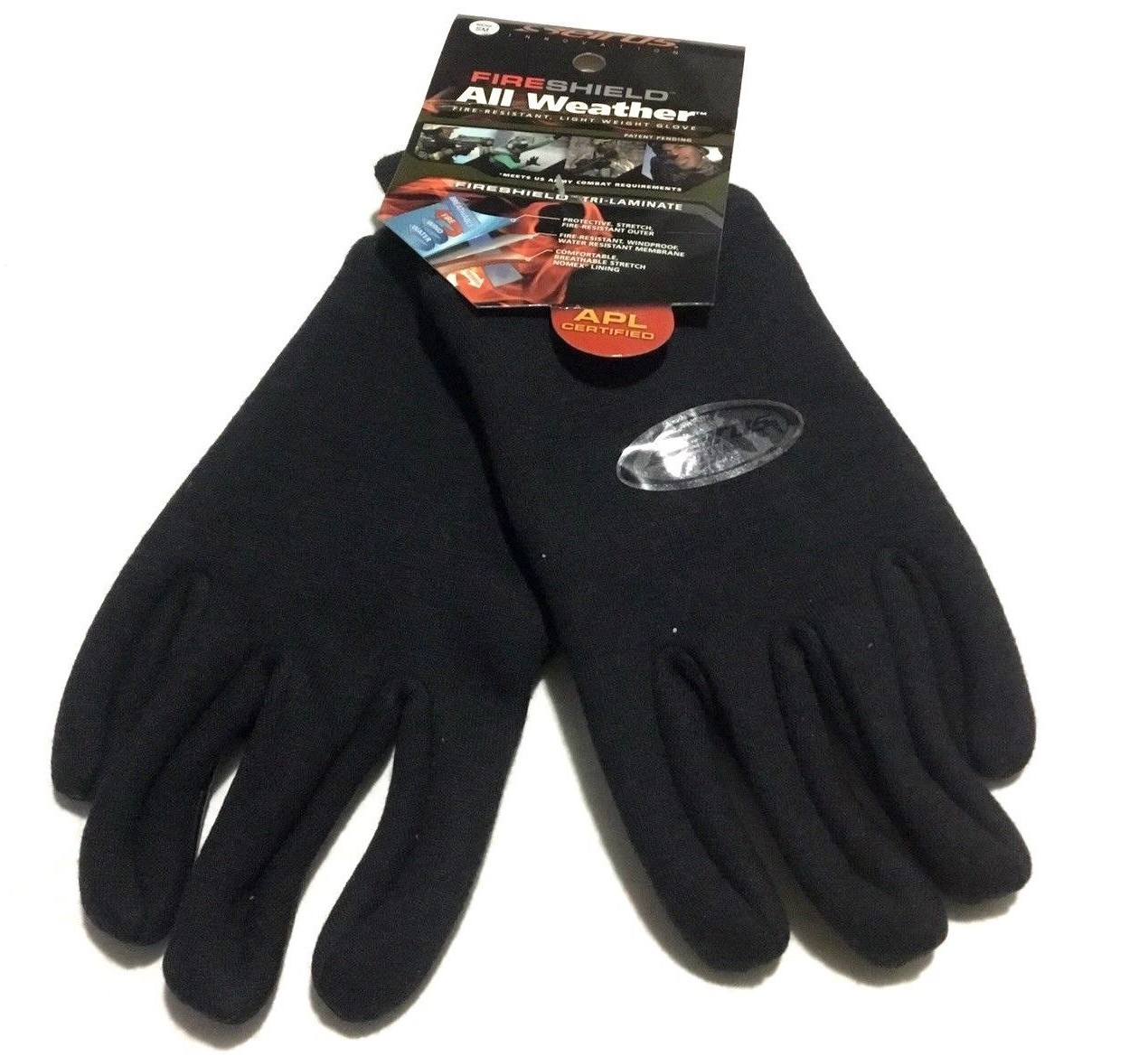 Seirus 168196 Mens Polartec All Weather Leather Gloves Black Size Medium
