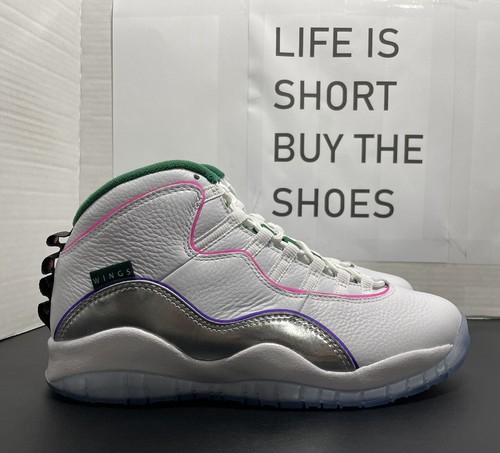 Nike Air Jordan 10 Retro WINGS White/Clover-Chrome-Black  display picture 2
