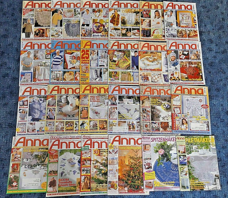 Anna Zeitschrift Handarbeit NÃ¤Hen Stricken HÃ¤Keln Je 1 StÃ¼Ck Ausgaben - Auswahl