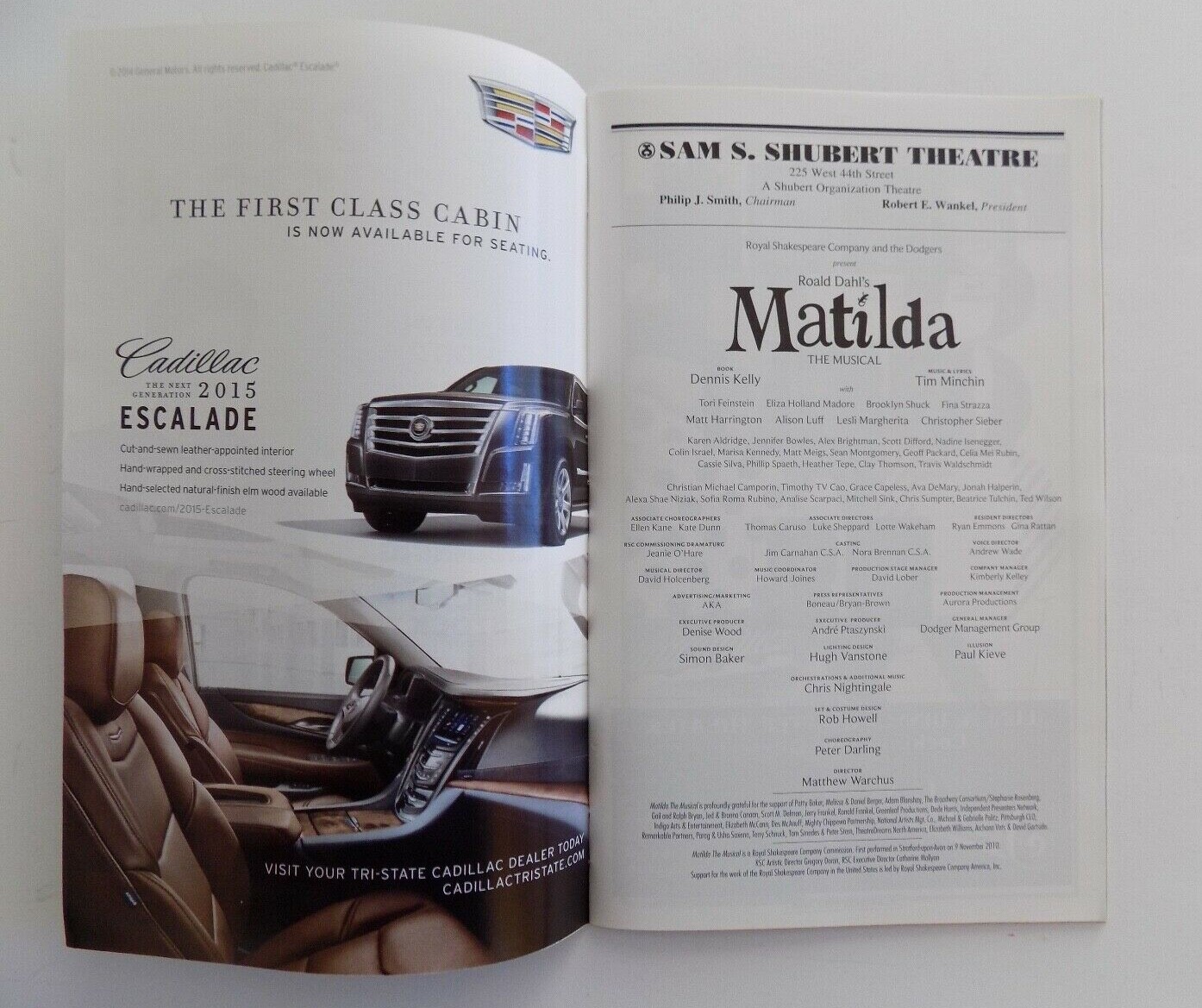 Matilda The Musical PLAYBILL Ronald Dahl December 2014 Broadway NYC LAST ONE!