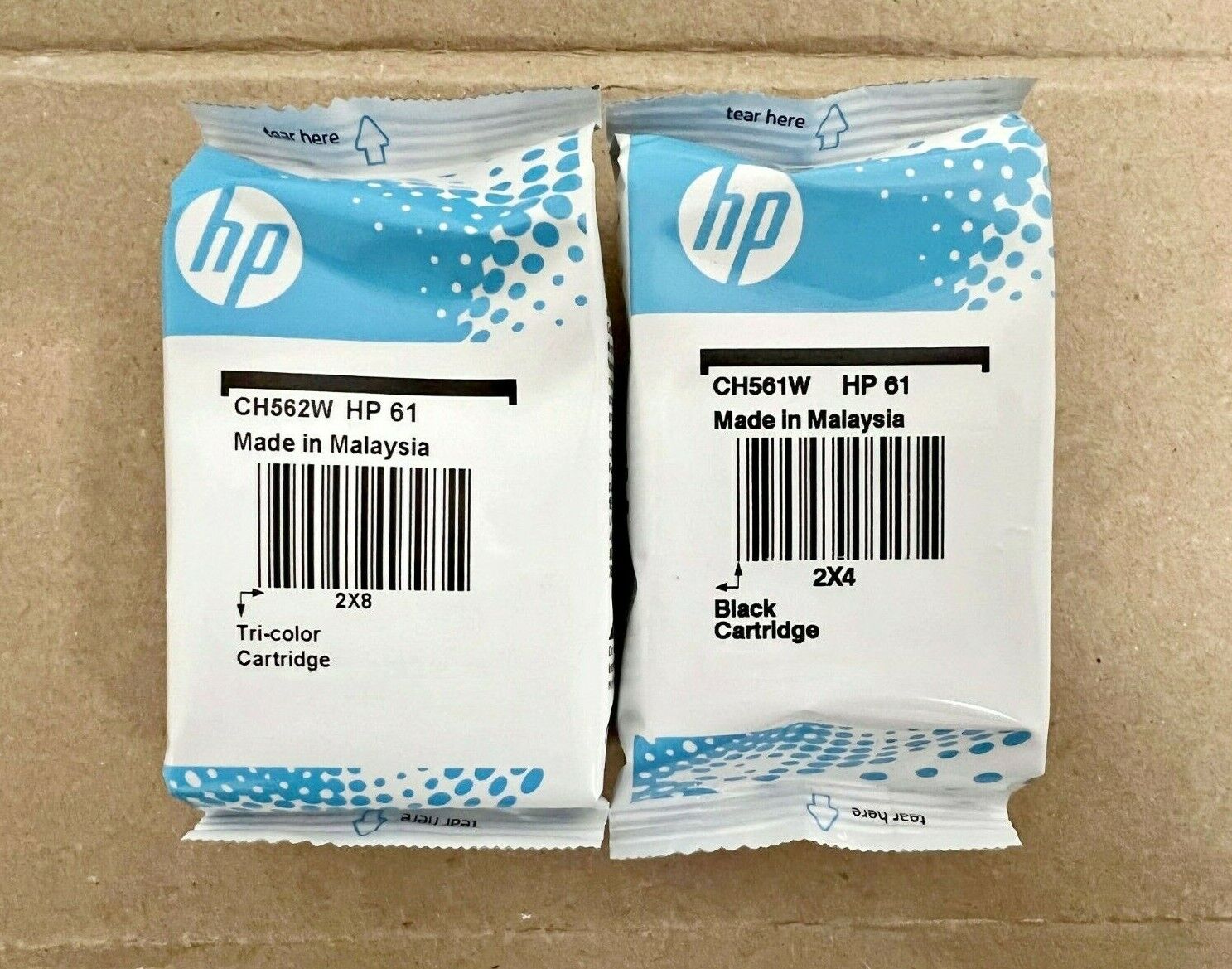 HP 61 Black & Tri-Color Combo Pack Ink Cartridge