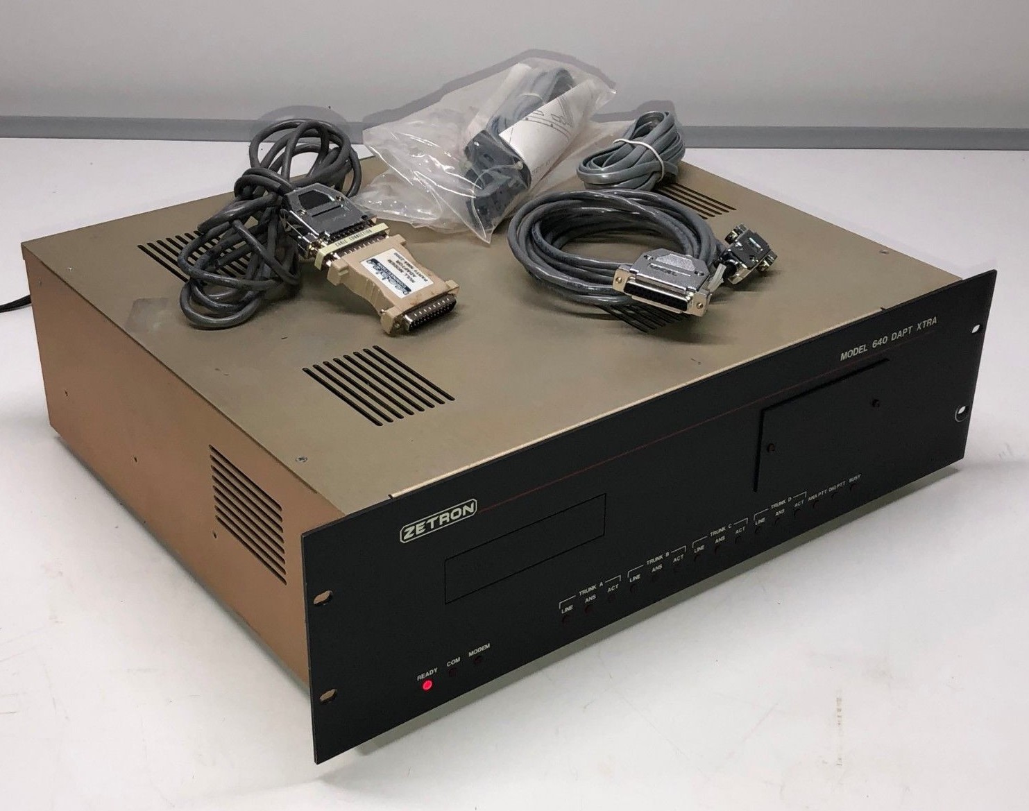 Zetron 640 DAPT XTRA Paging Transmitter Terminal w/ Extras 4 Line Term Block OPT