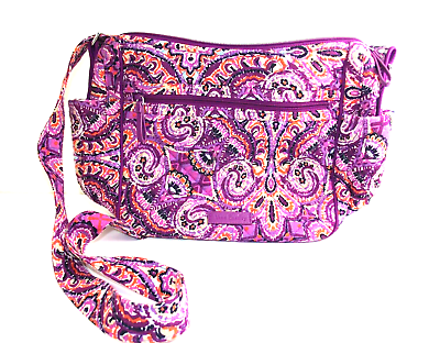 Vera Bradley - Purple/Orange/Pink Swirl Medium Shoulder Bag - VBJ17 | eBay