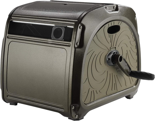 Giraffe Tools SW5 Metal Hose Reel Box, Heavy Duty Garden Hose Storage Reel Hide