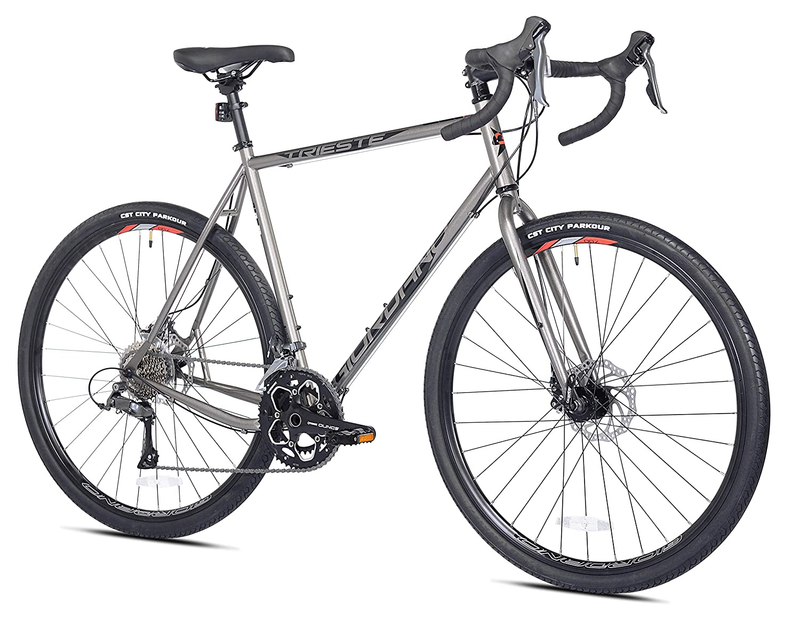 Trieste Gravel Bike, 700C Large, Gray