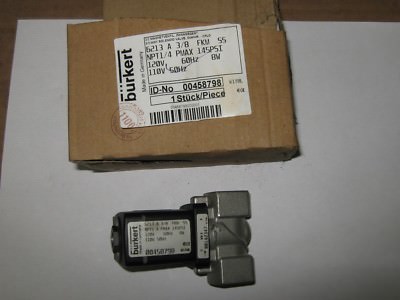 Burkert 00458798 Type 6213 2/2-Way Solenoid Valve, New 