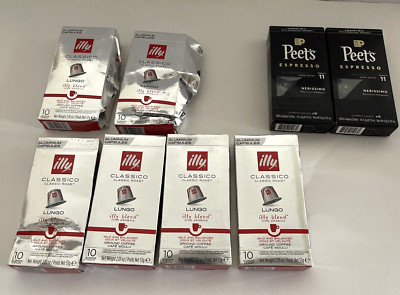 Illy Lungo Classico Classic Roast Coffee Pods (6 Packs 60 CT) and 22 CT Peet's