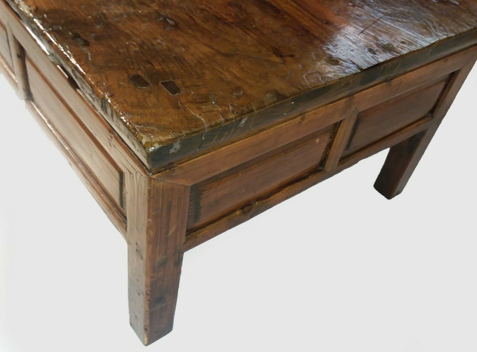 Antique Asian Side Coffee Altar Table 1800's Elm