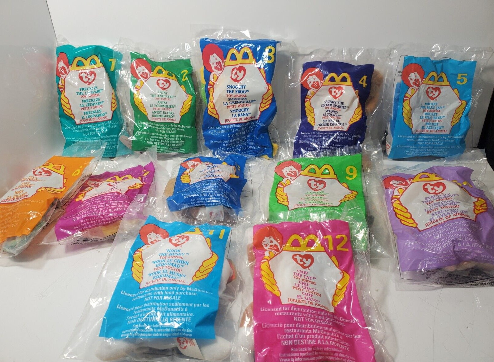 激レア！！！　1999年マクドナルド　ty GLORY The Bear-1999 McDonalds Ty Beanie Baby with rare