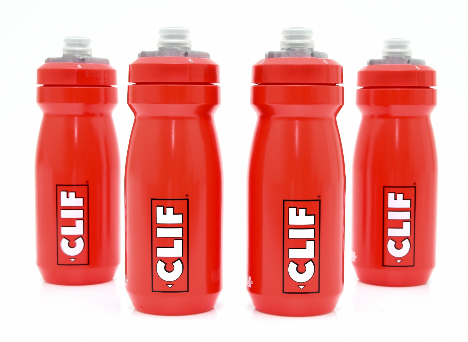 CamelBak Podium CLIF BAR 21 Oz Water Bottle 4 PACK Red Black Bike Run Cycle Race