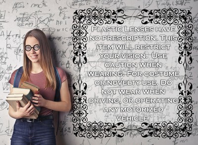 Nerd Glasses Round Bubbles Glasses Bug Eyes Specs Coke Bottle Costume Goggles