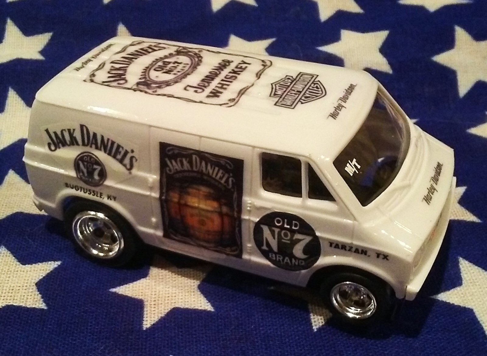 希少HOスロットカーDODGE VAN HARLEY DAVIDSON / JACK DANIELS CUSTOM SLOT CAR DODGE VAN NEW