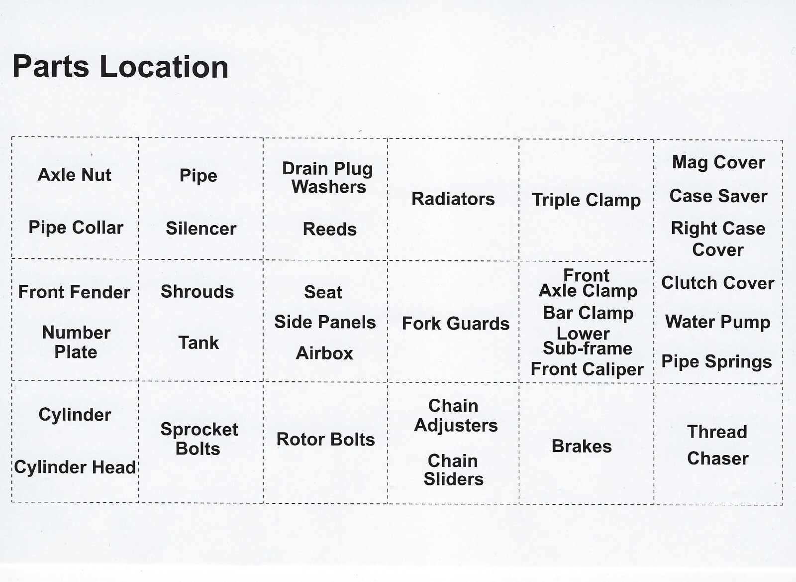 Pro Pak Bolt Fastener Kit Honda CR125 00-07 2-Stroke CR 125