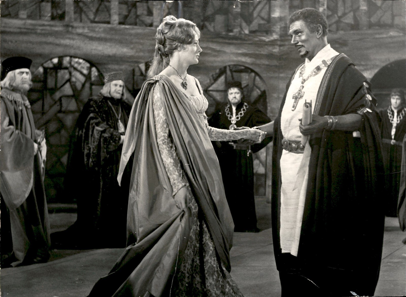 SHAKESPEARE PRESIDENTⅡ 1981 LD281 1966 Original Photo SIR LAURENCE OLIVIER MAGGIE SMITH