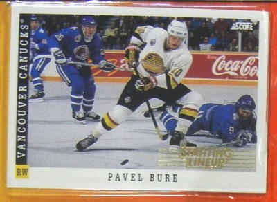 Vancouver Canucks PAVEL BURE : 1994 NHL SLU Hockey Figure & Trading Card