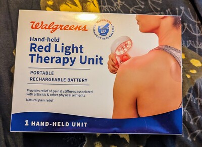 Hand-Held Red Light Therapy Unit Portable W/ Rechargeable Battery, Brand New 