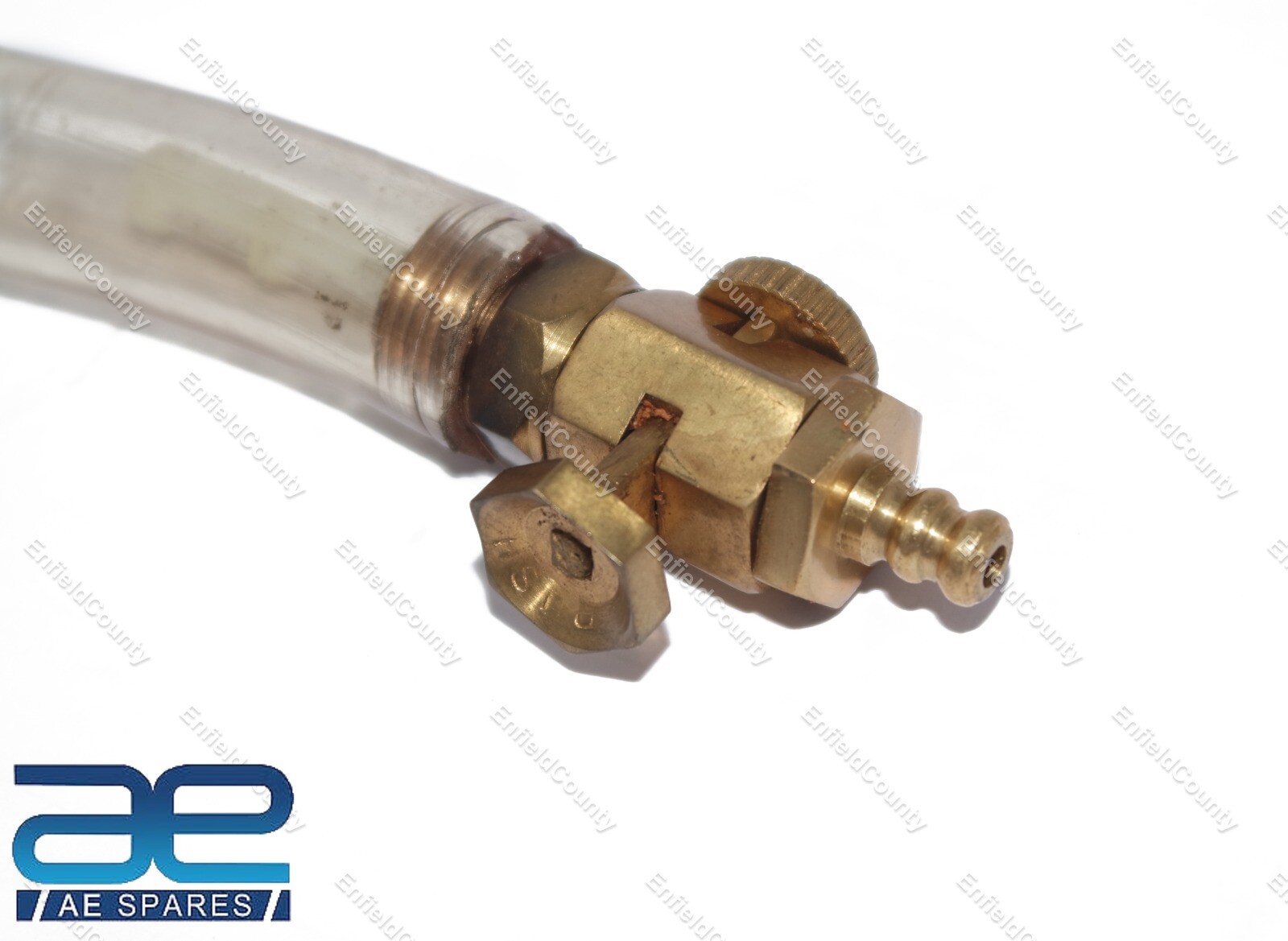 For Norton Triumph BSA AJS Fuel Petrol Gas Tank Brass Tap Golden 