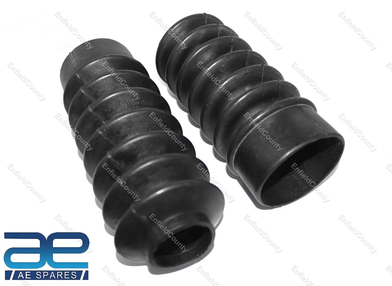 5 X Pair Front Fork Gaiter Rubber 39mm Fork Boots Cover For Harley Bikes 